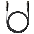 Baseus Tungsten Gold USB-C / Lightning Kabel 20W - 1m - Schwarz