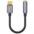 Baseus USB-C / 3.5mm Audio Adapter Kabel CAHUB-EZ0G - Dunkelgrau