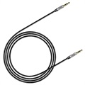 Baseus Yiven 3.5mm AUX Audiokabel CAM30-CS1 - 1.5m - Schwarz / Silber