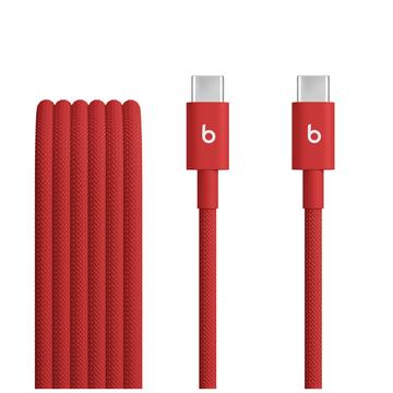 Beats USB-C auf USB-C gewebtes Kabel MDGF4ZM/A - 1.5m, 60W - Schnellrot