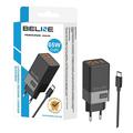Beline BLN3CB65C GaN 65W Wandladegerät mit USB-C Kabel - 2xUSB-C, USB-A - Schwarz