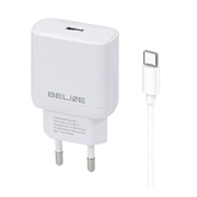 iPhone 15 / Plus / Pro / Max Beline PD 3.0 USB-C GaN Ladegerät - 30W - Weiß