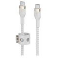 Belkin BoostCharge Pro Flex USB-C / USB-C Kabel 60W - 3m - Weiß