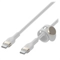 Belkin BoostCharge Pro Flex USB-C / USB-C Kabel 60W - 3m - Weiß