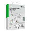 Belkin BoostCharge Pro Flex USB-C / USB-C Kabel 60W - 3m - Weiß