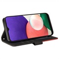 Bi-Color Series Samsung Galaxy A22 5G, Galaxy F42 5G Wallet Hülle - Schwarz