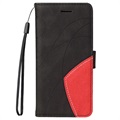 Bi-Color Series Samsung Galaxy A32 5G/M32 5G Wallet Hülle - Schwarz