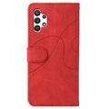 Bi-Color Series Samsung Galaxy A32 5G/M32 5G Wallet Hülle - Rot