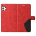 Bi-Color Series Samsung Galaxy A32 5G/M32 5G Wallet Hülle - Rot