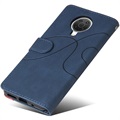 Bi-Color Serie Nokia G10/G20 Schutzhülle mit Geldbörse - Blau