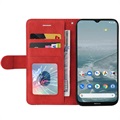 Bi-Color Serie Nokia G10/G20 Schutzhülle mit Geldbörse - Rot