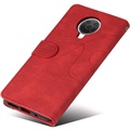 Bi-Color Serie Nokia G10/G20 Schutzhülle mit Geldbörse - Rot