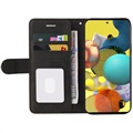 Bi-Color Series Samsung Galaxy A51 Wallet Hülle - Schwarz