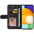 Bi-Color Series Samsung Galaxy A52 5G, Galaxy A52s Schutzhülle mit Geldbörse - Schwarz
