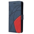 Bi-Color Series Samsung Galaxy A52 5G, Galaxy A52s Schutzhülle mit Geldbörse - Blau