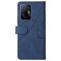 Bi-Color Series Xiaomi 11T/11T Pro Wallet Hülle - Blau