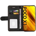 Bi-Color Series Xiaomi Poco X3 Pro/X3 NFC Wallet Hülle - Schwarz