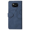 Bi-Color Series Xiaomi Poco X3 Pro/X3 NFC Wallet Hülle - Blau