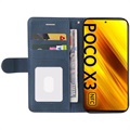 Bi-Color Series Xiaomi Poco X3 Pro/X3 NFC Wallet Hülle - Blau