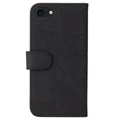 Bi-Color Series iPhone 7/8/SE (2020)/SE (2022) Wallet Hülle - Schwarz