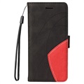 Bi-Color Series Xiaomi Mi 11 Lite 5G Wallet Hülle - Schwarz