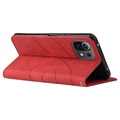 Bi-Color Series Xiaomi Mi 11 Lite 5G Wallet Hülle - Rot