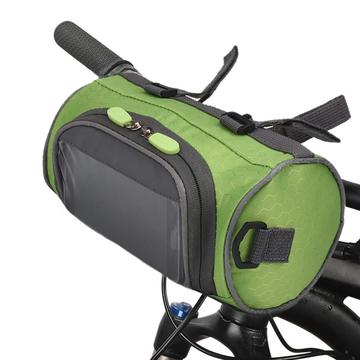 Fahrrad-Lenkertasche mit Touchscreen Wasserdichte Fahrradtasche - Grün