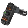 Bluetooth FM Transmitter / Dual-port Kfz-Ladegerät BC70 - Schwarz