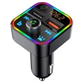 Bluetooth FM Transmitter / Auto-Schnellladegerät BT22 mit 2x USB - Schwarz