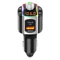 Bluetooth FM Transmitter & Schnell Kfz-Ladegerät mit LED-Licht BC67