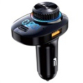 Bluetooth FM Transmitter / QC&PD Kfz-Ladegerät C19 - Schwarz