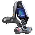 RGB Bluetooth FM Transmitter / Auto-Schnellladegerät ZTB-A10 - 20W