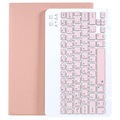 Xiaomi Pad 5/Pad 5 Pro Hülle mit Bluetooth Tastatur - Rosa