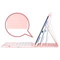 iPad Pro 11 (2021) Hülle mit Bluetooth Tastatur - Rosa