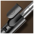 Bluetooth Selfie Stick & Tripod Ständer mit Licht KH1S - Schwarz