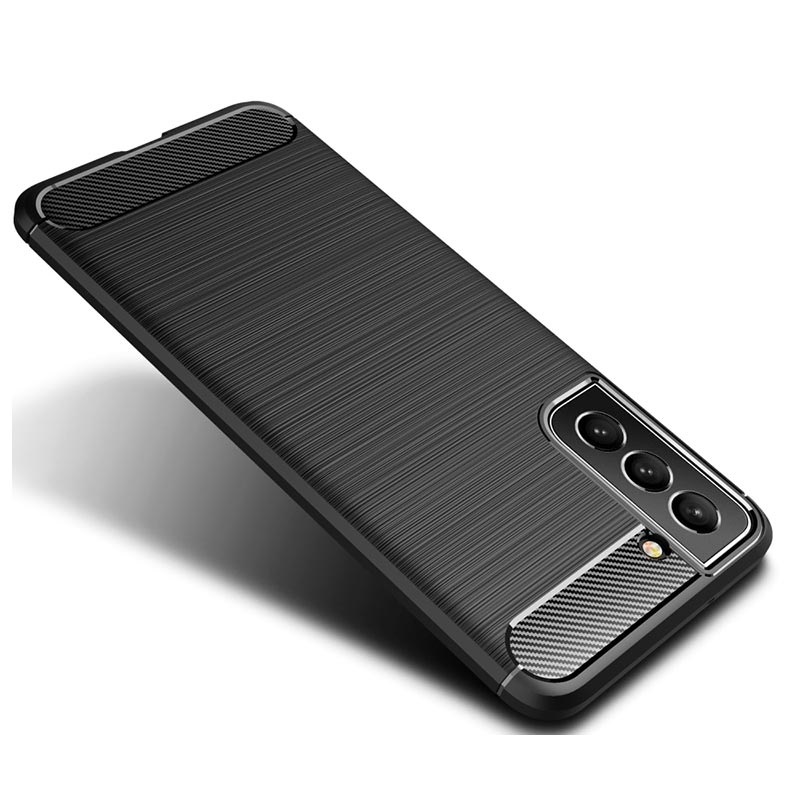 Samsung Galaxy S21 FE 5G Brushed TPU Hülle Karbonfaser