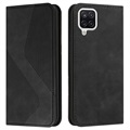Business Style Samsung Galaxy A22 4G Schutzhülle - Schwarz