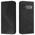 Business Style Google Pixel 6 Wallet Hülle - Schwarz