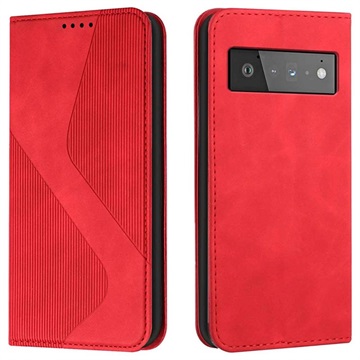 Business Style Google Pixel 6 Wallet Hülle - Rot