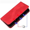 Business Style Google Pixel 6 Wallet Hülle - Rot