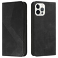 Business Style iPhone 13 Pro Max Wallet Hülle - Schwarz