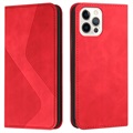 Business Style iPhone 13 Pro Max Wallet Hülle - Rot