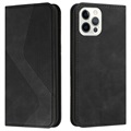 Business Style iPhone 13 Pro Wallet Hülle - Schwarz