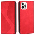 Business Style iPhone 13 Pro Wallet Hülle - Rot
