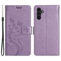 Samsung Galaxy A54 5G Butterfly Serie Wallet Schutzhülle - Violett