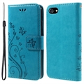 iPhone 7/8/SE (2020)/SE (2022) Butterfly Serie Wallet Schutzhülle - Blau