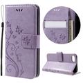 iPhone 7/8/SE (2020)/SE (2022) Butterfly Serie Wallet Schutzhülle - Violett