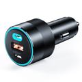 Choetech TC0011 Schnelles Kfz-Ladegerät mit 2x USB-C, USB-A - QC3.0, PD3.0 - 130W