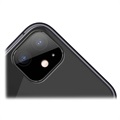 iPhone 11 Kameraobjektiv Metall & Panzerglas Schutz - Schwarz