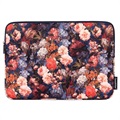 CanvasArtisan Universal Notebook Hülle mit Reißverschluss - 15" - Blumen